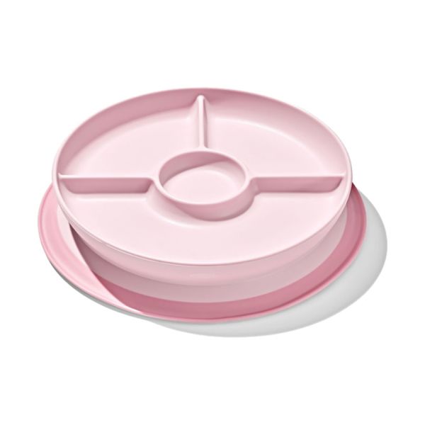 Oxo Tot Stick & Stay Bord met 3 vakjes - Blossom