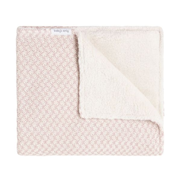 Baby's Only Happiness Ledikantdeken - Oud Roze / Ecru