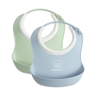 BabyBjörn Duo Slabbetje - Pastelgroen / Pastelblauw