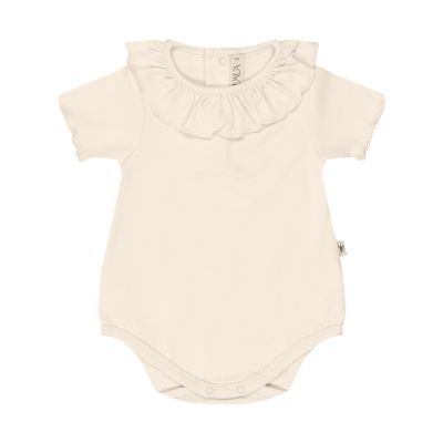 UAUA Ruffle Romper Korte Mouwen Crema