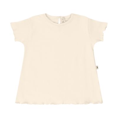 UAUA Ruffled T-Shirt Korte Mouwen - Crema