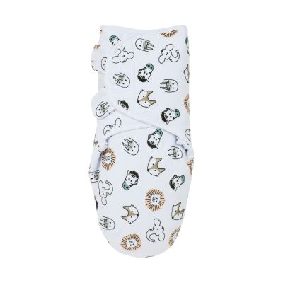 Meyco Baby Animal swaddlemeyco inbakerdoek gevoerd - multicolour - 0-3 maanden 