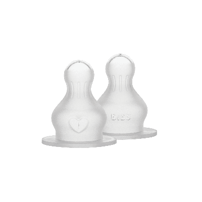 BIBS Flesspeen Rond - Slow Flow - 2 Pack - Silicone 