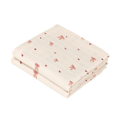 Cam Cam Copenhagen Bows Multi Doek - 2-pack - Muslin - GOTS