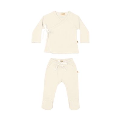 UAUA Basic Kimono Set - Newborn - Crema