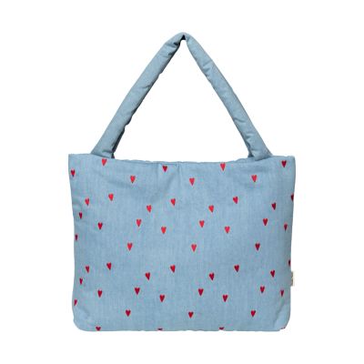 Studio Noos Mom Bag - Denim Hearts