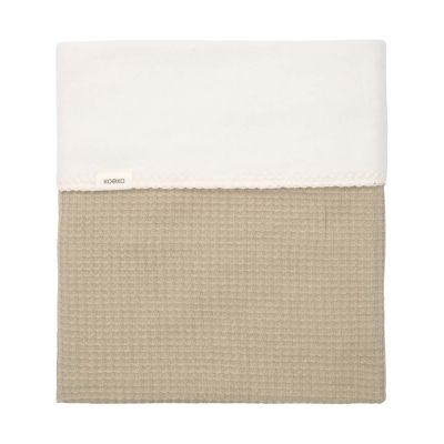 Koeka Malaga Wiegdeken - 100 x 75 - Cotton Fleece - Sage 