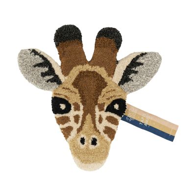 Doing Goods Gimpy Giraffe Head Rug - Brown