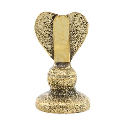 Doing Goods Holly Heart Card Holder - Gold Matt