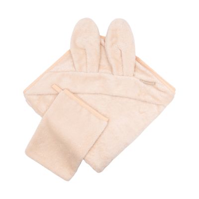 Bamboom New Born Badcape Met Oren + Washand