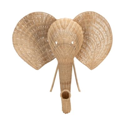 Babypark Exclusief Olifant dierenkop - Groot- Naturel