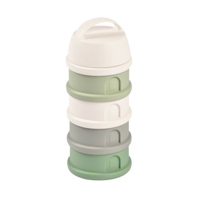 Beaba Melkpoederdoosje - Cotton White / Sage Gree