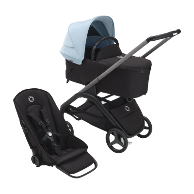Bugaboo Dragonfly Kinderwagen 2-in-1 - Graphite / Midnight Black / Skyline Blue