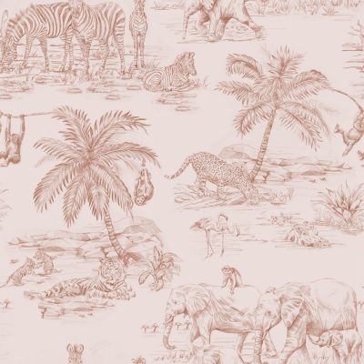 Estahome Jungle Dieren Behang - 0,53 x 10,05 m