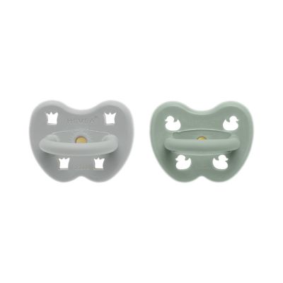 Hevea Orthodontische Fopspeen - 3-36 Mnd - 2 Stuks - Gorgeous Grey / Sage