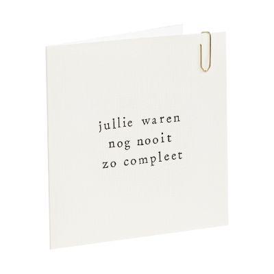 Ikpakjein Kaart - Jullie Waren Nog Nooit Zo Compleet