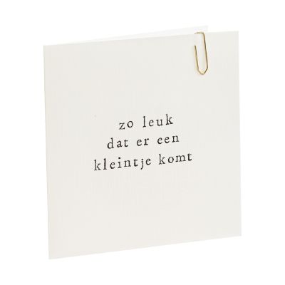Ikpakjein Kaart - Zo Leuk Dat Er Een Kleintje Komt