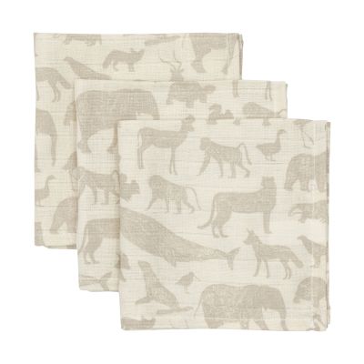 Jollein Animals Hydrofiel Monddoekje - 3 Stuks