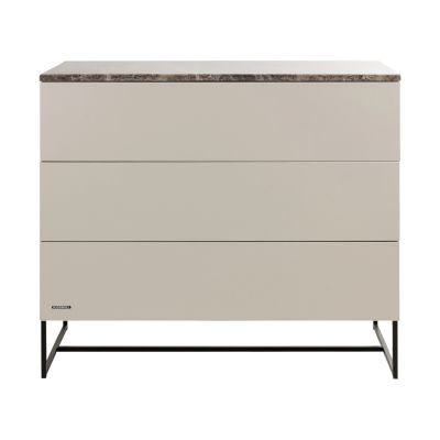 Kidsmill Intense II Commode 3L Mat Oatmeal - Zwart - Warm Taupe