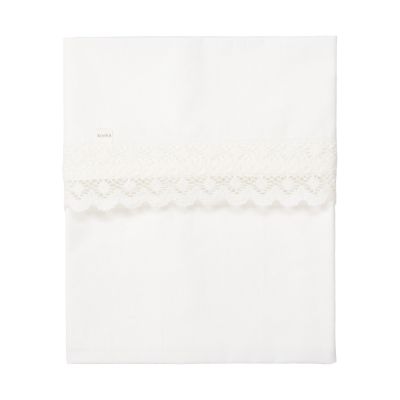 Koeka Crochet Wieglaken - 80 x 100 cm - Warm White
