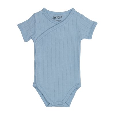 Lodger Solid Overslagromper Korte Mouw - Blue Fogg