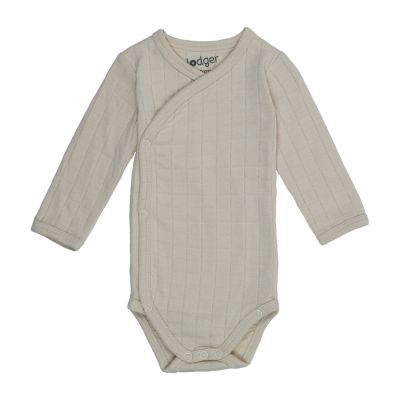 Lodger Solid Overslagromper Lange Mouw - Birch