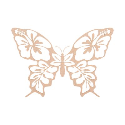Casa Sentir Vlinder Flower Wanddecoratie - Small - Naturel