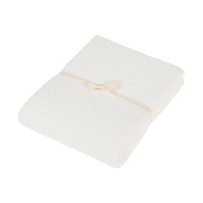 Nanami Woven Dot Ledikantlaken - 120 x 150 cm - Off White