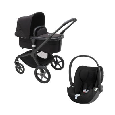 Bugaboo Fox 5 Kinderwagen - Zwart + Cloud T Plus Autostoel
