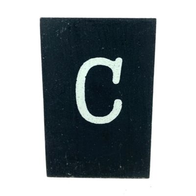 CottonCounts Letter C - Zwart