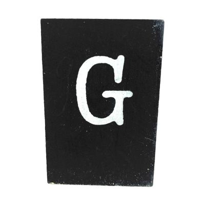 CottonCounts Letter G - Zwart