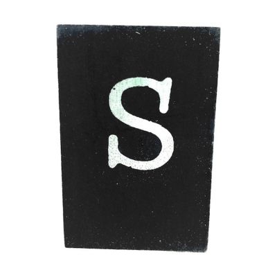 CottonCounts Letter S - Zwart