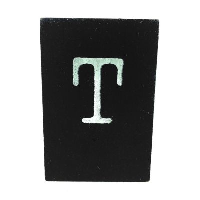 CottonCounts Letter T - Zwart