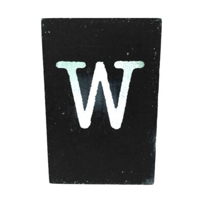 CottonCounts Letter W - Zwart