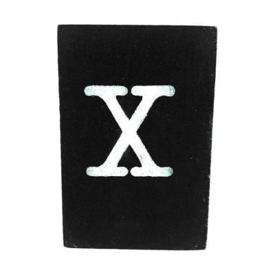 CottonCounts Letter X - Zwart