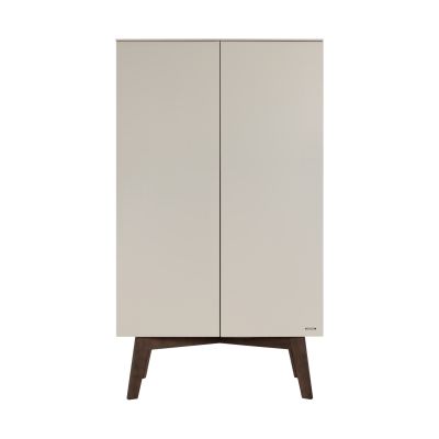 Kidsmill Sixties Kledingkast 2-Deurs Oatmeal / Walnoot