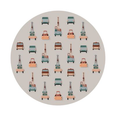 Studio Ditte Kraanwagen Cirkelbehang