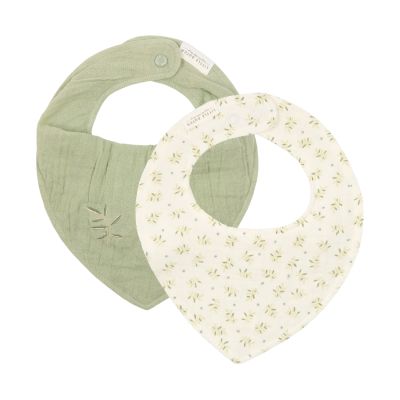 Little Dutch Bandana Slab Hydrofiel - Set van 2 - Blueberry Leaves &amp; Sage