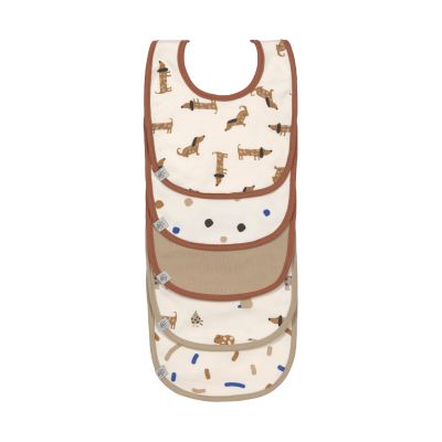 Laessig Little Mateys Slabbetjes Royal Blue 5 Stuks