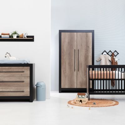Europe Baby Vittoria Babykamer Zwart / Oldwood
